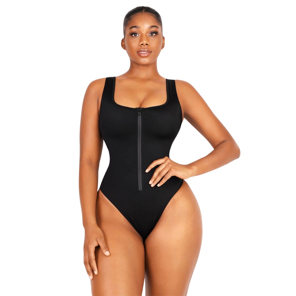 Snatching Zip Up Swimsuit