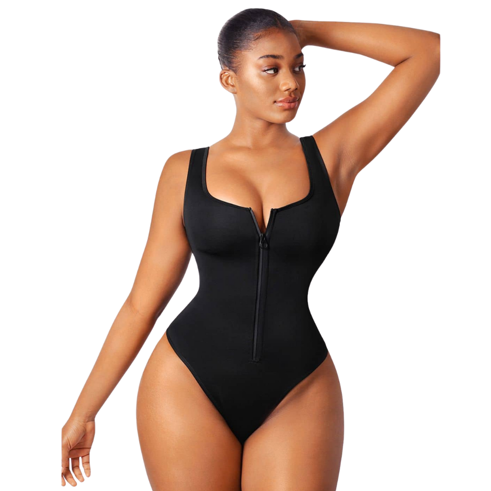 Snatching Zip Up Swimsuit
